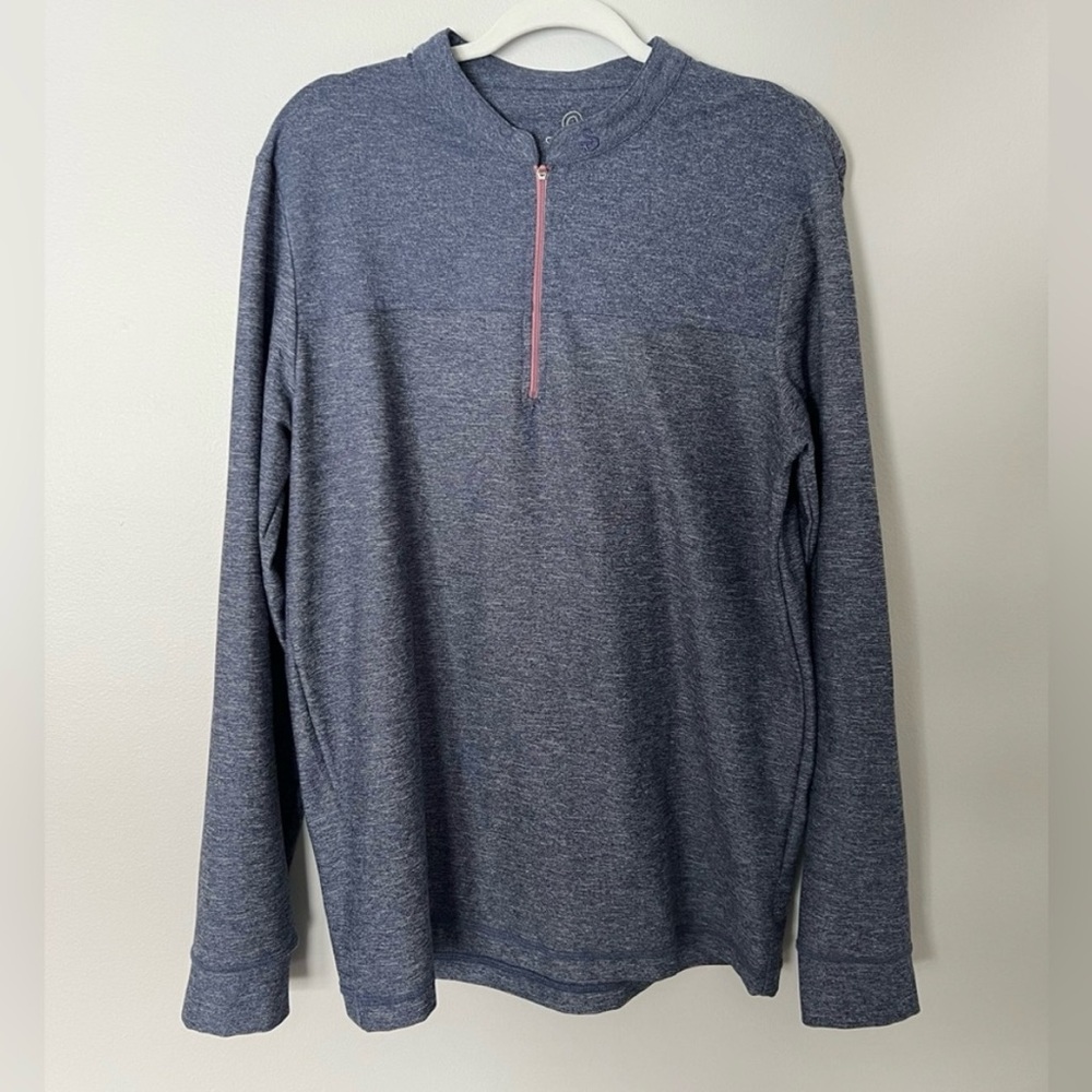 Annie Blue Quarter-Zip Sweatshirt